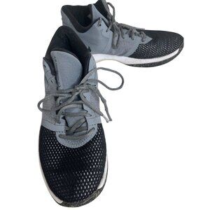 Nike Air Precision II Gray & Black Mens Basketball Shoes Size 9.5